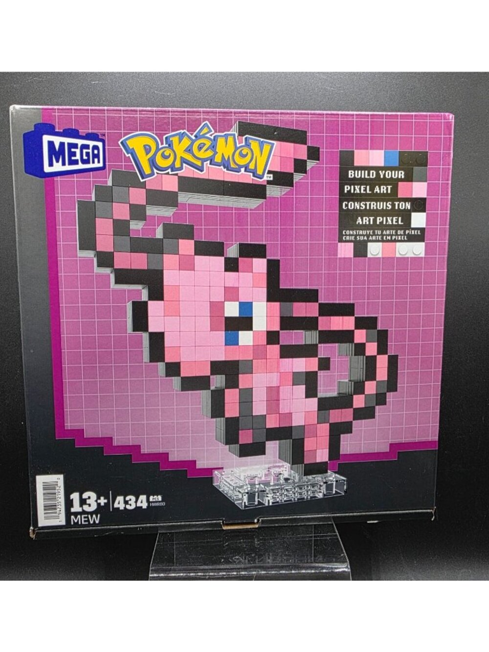 Mega Pokémon Mew Pixel Art Building Set 434 Pcs 13+ New